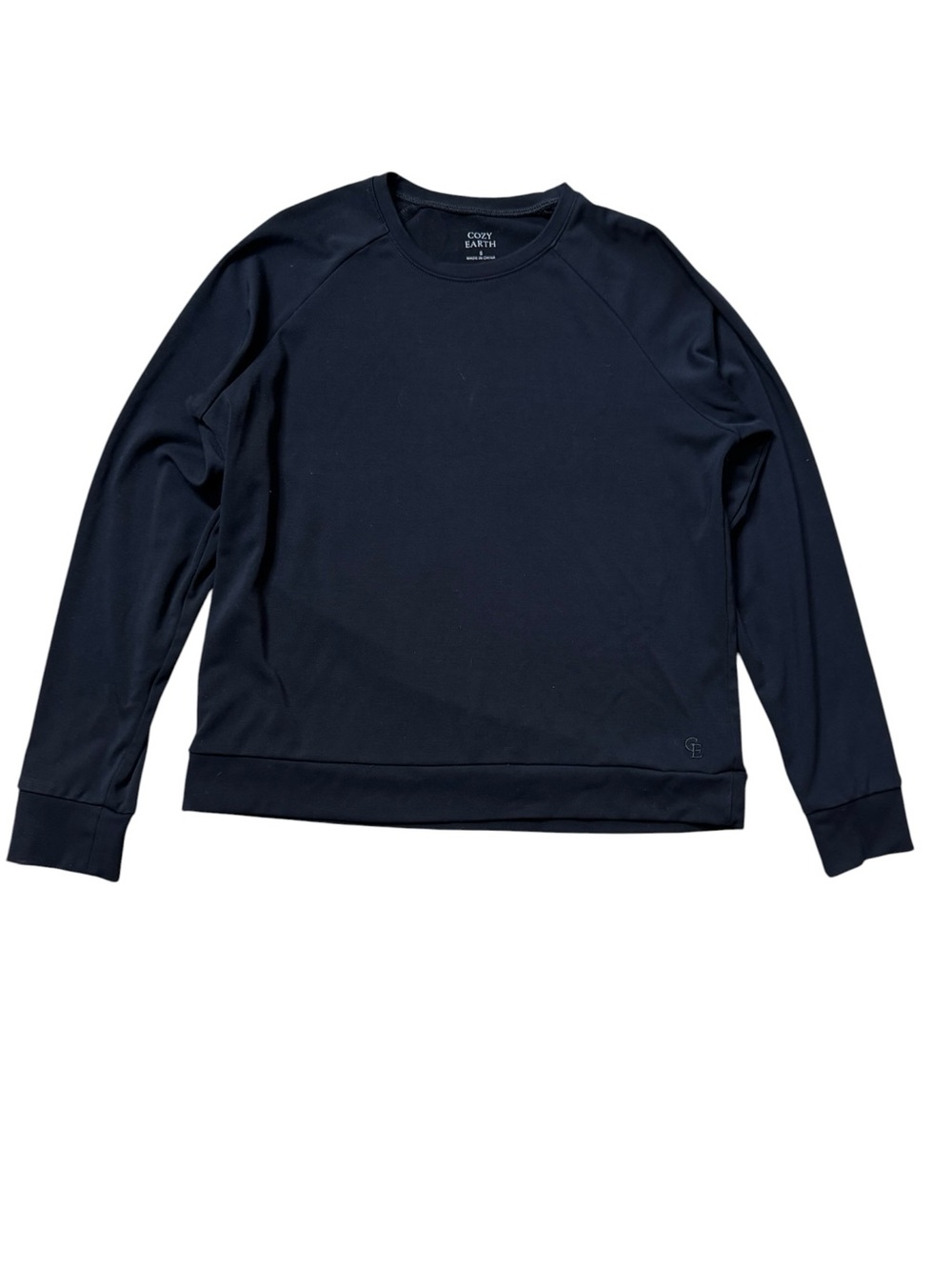 Cozy Earth Brushed Bamboo Pullover Crew size S - Picture 3 of 11